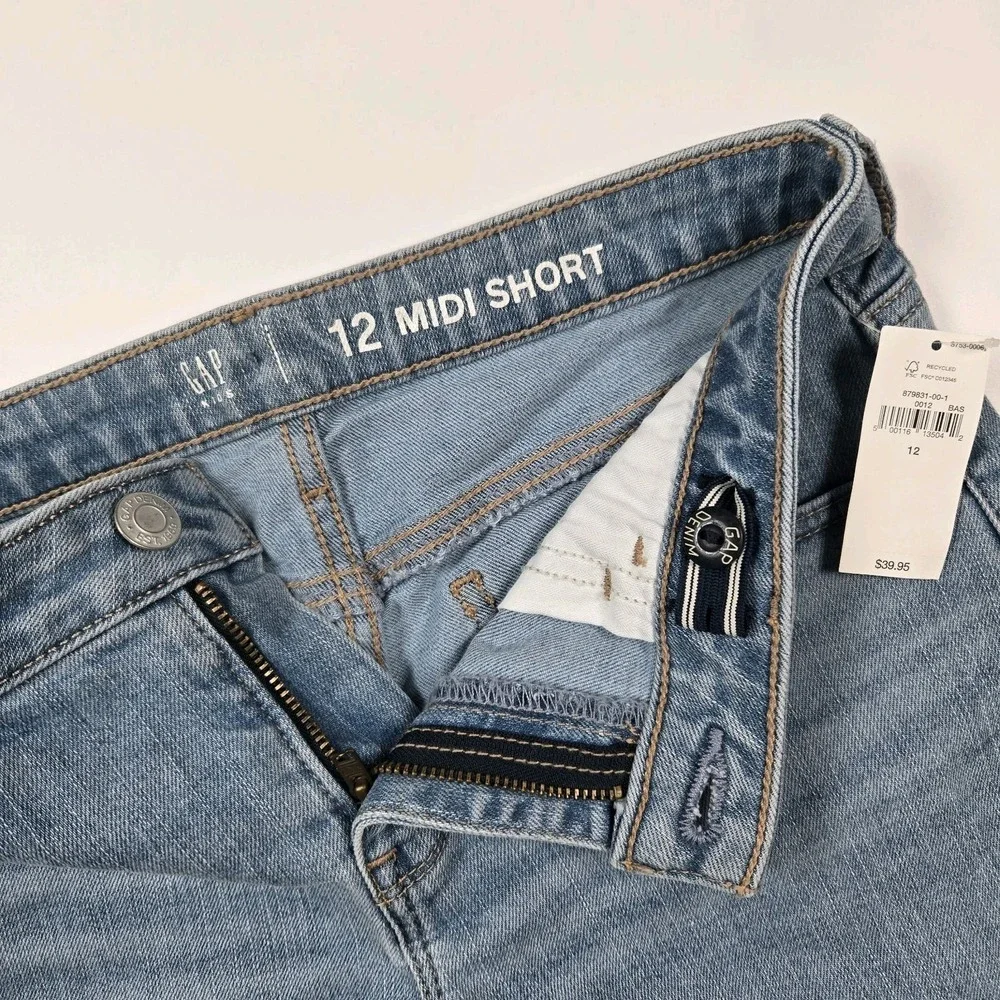 NEW Gap Kids Girls Shorts 12 Denim‎ Jeans NWT